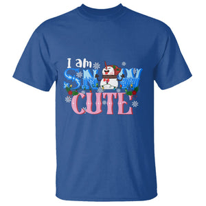 Christmas T Shirt I Am Snow Cute Snowman Winter Chilling TS09 Royal Blue Printyourwear