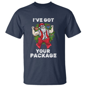 Christmas T Shirt I've Got Your Package Ugly Santa Gymer Gift TS09 Navy Printyourwear