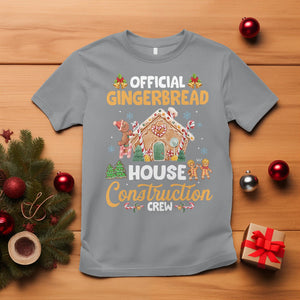 Christmas T Shirt Official Gingerbread House Construction Crew Decorating TS09 Sport Gray Printyourwear