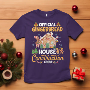 Christmas T Shirt Official Gingerbread House Construction Crew Decorating TS09 Purple Printyourwear