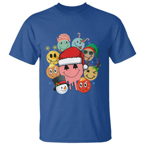 Christmas T Shirt Retro Groovy Xmas Tree Eye Face Reindeer Snowman Efl TS09 Royal Blue Printyourwear