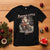 Christmas T Shirt Santa's Little Rebel Rinding Motorcycle Vintage Xmas TS09 Black Printyourwear