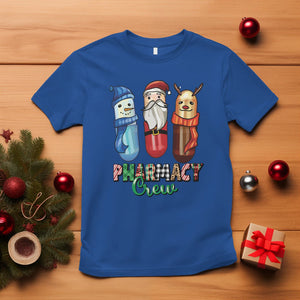 Christmas T Shirt Snowman Reindeer Santa Pharmacy Crew TS09 Royal Blue Printyourwear