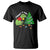 Christmas T Shirt Struggle Is Real T-Rex Christmas Tree Star TS09 Dark Heather Printyourwear