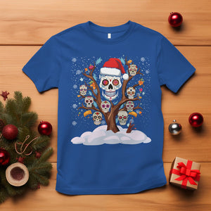 Christmas T Shirt Sugar Skull On Tree Funny Xmas TS09 Royal Blue Printyourwear