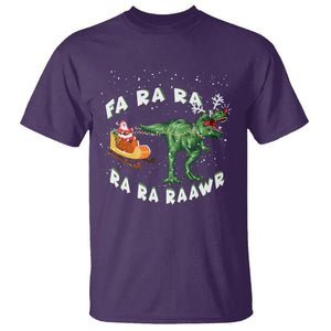 Christmas T Shirt Tree Rex Fa Ra Rawr T-Rex Dinosaur TS09 Printyourwear