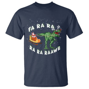 Christmas T Shirt Tree Rex Fa Ra Rawr T-Rex Dinosaur TS09 Printyourwear