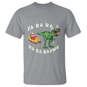 Christmas T Shirt Tree Rex Fa Ra Rawr T-Rex Dinosaur TS09 Printyourwear