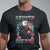 Christmas T Shirt Up On The Rooftop Click Click Click Santa Patriotic TS09 Black Printyourwear