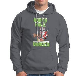 Christmas Hoodie North Pole Dancer Reindeer Santa Ugly Xmas TS09 Charcoal Printyourwear