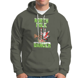 Christmas Hoodie North Pole Dancer Reindeer Santa Ugly Xmas TS09 Military Green Printyourwear