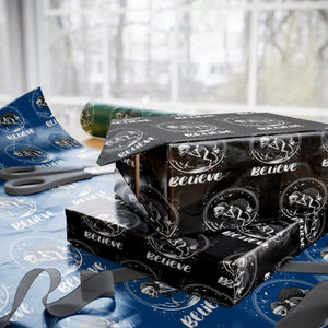 Chupacabra Wrapping Paper Roll Funny Believe Xmas Cryptid Gift TS12 Black Print Your Wear