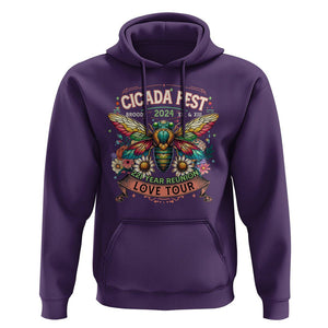 Cicada Fest 2024 Hoodie Broods XIII & XIX 221 Year Reunion Tour TS09 Purple Print Your Wear