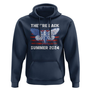 Cicada Invasion U.S Tour They're Back Summer 2024 Hoodie TS09 Navy Print Your Wear