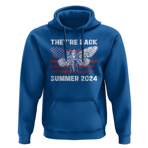 Cicada Invasion U.S Tour They're Back Summer 2024 Hoodie TS09 Royal Blue Print Your Wear