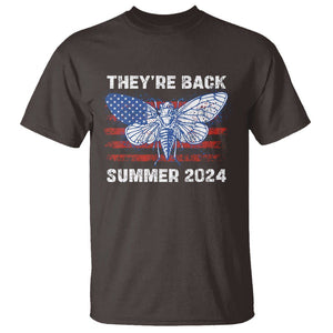 Cicada Invasion U.S Tour They're Back Summer 2024 T Shirt TS09 Dark Chocolate Print Your Wear