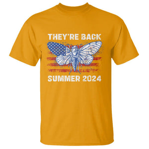 Cicada Invasion U.S Tour They're Back Summer 2024 T Shirt TS09 Gold Print Your Wear