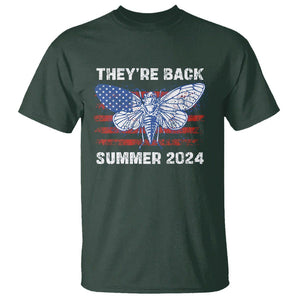 Cicada Invasion U.S Tour They're Back Summer 2024 T Shirt TS09 Dark Forest Green Print Your Wear