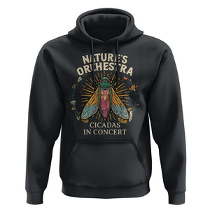 Cicada Lover Hoodie Nature's Orchestra Cicadas Concert TS09 Black Print Your Wear