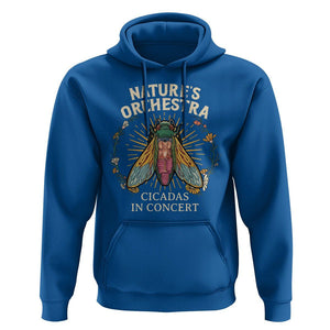 Cicada Lover Hoodie Nature's Orchestra Cicadas Concert TS09 Royal Blue Print Your Wear