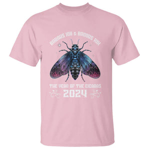 Cicada Lover T Shirt Broods XIII & XIX The Year Of The Cicadas 2024 TS09 Light Pink Print Your Wear