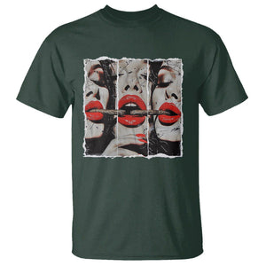 Cigar Lover T Shirt Roll It Lick It Smoke It Pretty Lady Smoking Smoker TS09 Dark Forest Green Print Your Wear