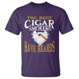 Cigar Lover T Shirt The Best Cigar Smokers Have Beards TS09 Purple Print Your Wear