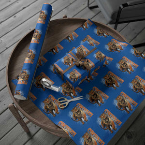 BFT Game Day Wrapping Paper Roll Bootleg Vintage TS10 Blue Print Your Wear