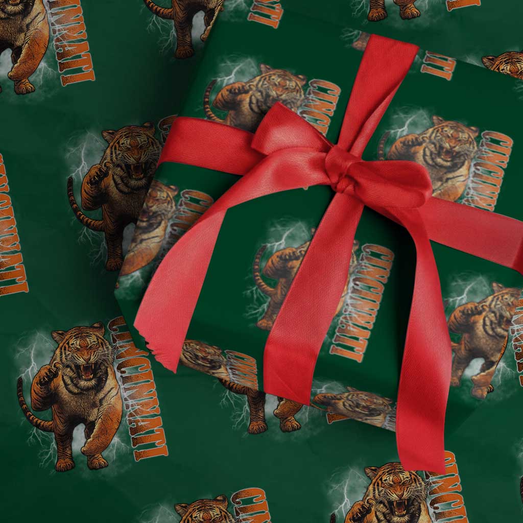 BFT Game Day Wrapping Paper Roll Bootleg Vintage TS10 Green Print Your Wear