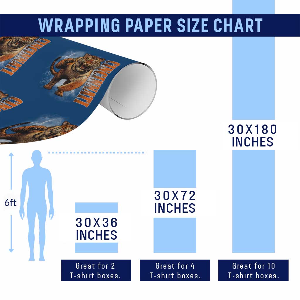 BFT Game Day Wrapping Paper Roll Bootleg Vintage TS10 Print Your Wear