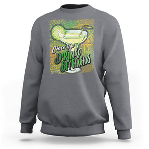 Cinco De Drinko Bitchachos Funny Mexican Party Sweatshirt TS09 Charcoal Printyourwear