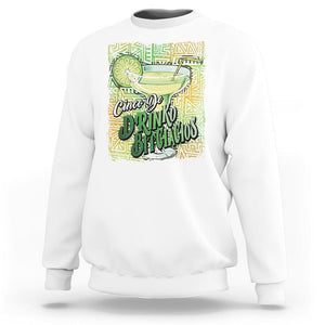 Cinco De Drinko Bitchachos Funny Mexican Party Sweatshirt TS09 White Printyourwear