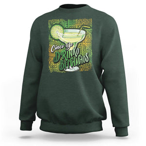 Cinco De Drinko Bitchachos Funny Mexican Party Sweatshirt TS09 Dark Forest Green Printyourwear