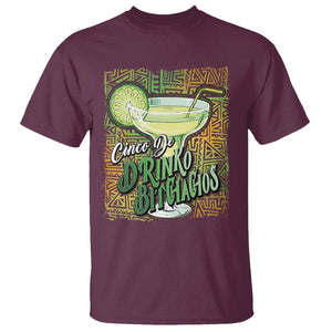 Cinco De Drinko Bitchachos Funny Mexican Party T Shirt TS09 Maroon Printyourwear