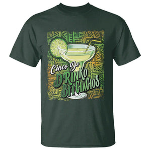 Cinco De Drinko Bitchachos Funny Mexican Party T Shirt TS09 Dark Forest Green Printyourwear