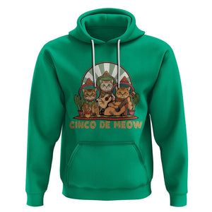 Cinco De Mayo Cat Lover Hoodie Cute Mexican Cat Mariachi Cinco De Meow TS09 Irish Green Printyourwear