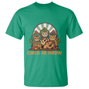 Cinco De Mayo Cat Lover T Shirt Cute Mexican Cat Mariachi Cinco De Meow TS09 Irish Green Printyourwear