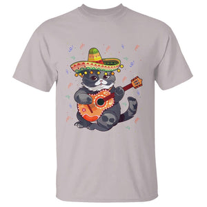 Cinco De Mayo Cat T Shirt Playing Huichoi Cute Sombrero Hat TS11 Ice Gray Print Your Wear