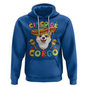 Cinco De Mayo Dog Lover Hoodie Corgo Corgi Mexican Sombrero Maracas TS09 Royal Blue Printyourwear