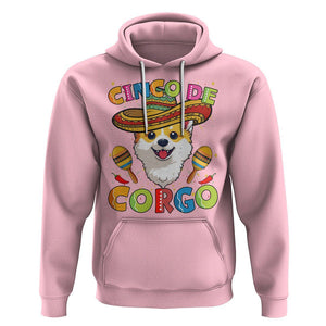 Cinco De Mayo Dog Lover Hoodie Corgo Corgi Mexican Sombrero Maracas TS09 Light Pink Printyourwear