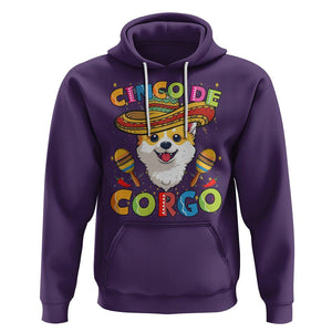 Cinco De Mayo Dog Lover Hoodie Corgo Corgi Mexican Sombrero Maracas TS09 Purple Printyourwear