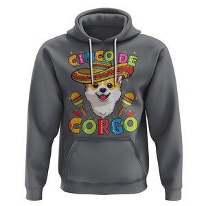 Cinco De Mayo Dog Lover Hoodie Corgo Corgi Mexican Sombrero Maracas TS09 Charcoal Printyourwear