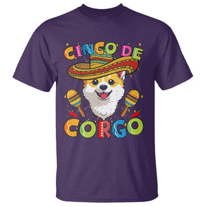 Cinco De Mayo Dog Lover T Shirt Corgo Corgi Mexican Sombrero Maracas TS09 Purple Printyourwear