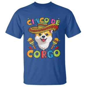 Cinco De Mayo Dog Lover T Shirt Corgo Corgi Mexican Sombrero Maracas TS09 Royal Blue Printyourwear