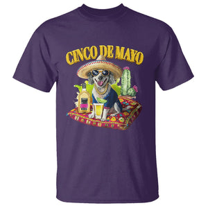 Cinco De Mayo Dog Lover T Shirt Funny Cool Dog Mexican Sombrero Drinking Tequila TS09 Purple Printyourwear