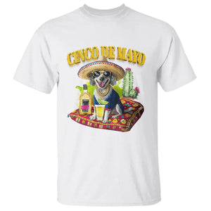 Cinco De Mayo Dog Lover T Shirt Funny Cool Dog Mexican Sombrero Drinking Tequila TS09 White Printyourwear