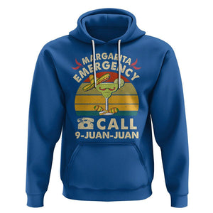 Cinco De Mayo Drinking Hoodie Margarita Emergency Call 9 Juan Juan TS09 Royal Blue Printyourwear