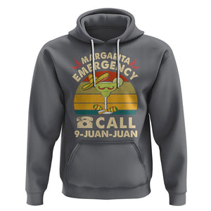 Cinco De Mayo Drinking Hoodie Margarita Emergency Call 9 Juan Juan TS09 Charcoal Printyourwear