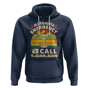 Cinco De Mayo Drinking Hoodie Margarita Emergency Call 9 Juan Juan TS09 Navy Printyourwear