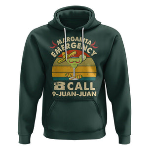 Cinco De Mayo Drinking Hoodie Margarita Emergency Call 9 Juan Juan TS09 Dark Forest Green Printyourwear